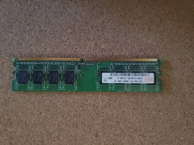 Hynix Memory 1GB (2x 512MB) 512MB 1Rx8 PC2-5300U-555-12 - Image 1 of 3