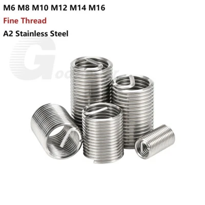 M6 - M16 Helicoil Feingewinde Gewindeeinsätze Gewindereparatur Edelstahl A2 V2A - Bild 1 von 4