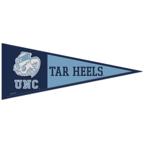 North Carolina Tar Heels Throwback Logo Wool Pennant - 13"x32" Cover