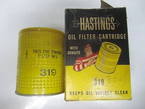 56-72 Dodge Plymouth 6cyl V8 Hastings Oil Filter Cartridge HASTINGS LF319 - Picture 1 of 4