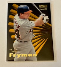 1996 Pinnacle Zenith Travis Fryman #9 Detroit Tigers