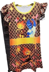 Kids Girls Elemental Dress Cosplay Costume Casual Ember Lumen Wade Ripple NIP - Picture 1 of 7