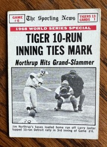 1969 Topps - 1968 World Series #167 Jim Northrup Baseball Card VGEX