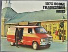 1975 Dodge Tradesman Van Brochure Kary Van Cargo Truck Excellent Original 75