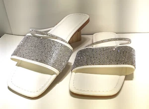 Women Rhinestone Pattern slip on Sandals size 9 - Picture 1 of 5