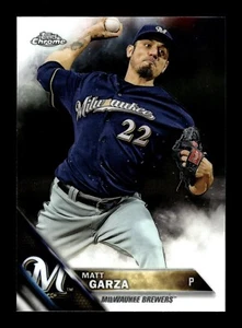 2016 Topps Chrome Baseball Matt Garza #154 Milwaukee Brewers - Picture 1 of 2