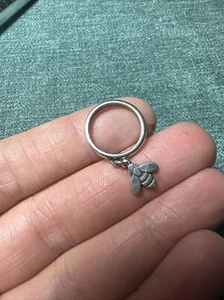 Vintage Sterling Silver James Avery Bee Dangle Ring Size 3.75 - Picture 1 of 4