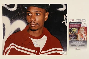 DAVE CHAPPELLE SIGNED 8X10 PHOTO COMEDIAN JSA COA - Imagen 1 de 3