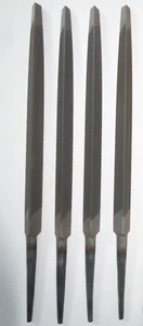 4 x Vintage Nicholson Triangular Reg Taper Hand File 6" Files - Picture 1 of 3