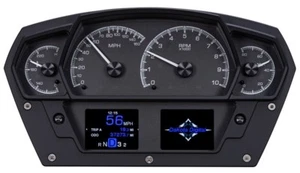 Dakota Digital Universal Competition Analog Gauge System Black Alloy HDX-2100-K - Picture 1 of 20