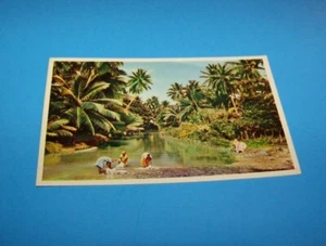 Jamaica B.W.I. Vintage Postcard River Washing Clothes Photo J. Arthur Dixon - Picture 1 of 2