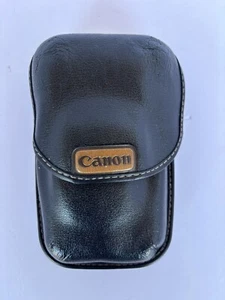 VINTAGE Canon schwarz LEDER kleine Kamera TRAGETASCHE Made in Japan (nur Tasche) - Bild 1 von 10