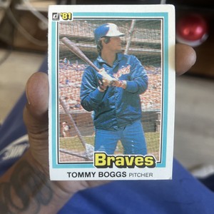 1981 Donruss Tommy Boggs Atlanta Braves #597