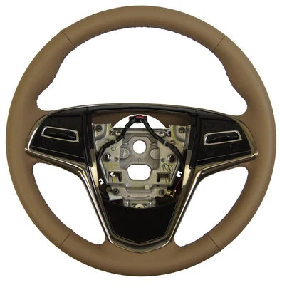 2015 Cadillac ATS Steering Wheel Med. Cashmere Tan Leather New OEM 23207583 - Image 1 of 4