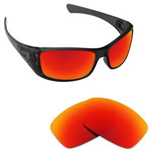 Hawkry Polycarbonate Replacement Lenses for-Oakley Hijinx Sunglass - Fire Red - Picture 1 of 3