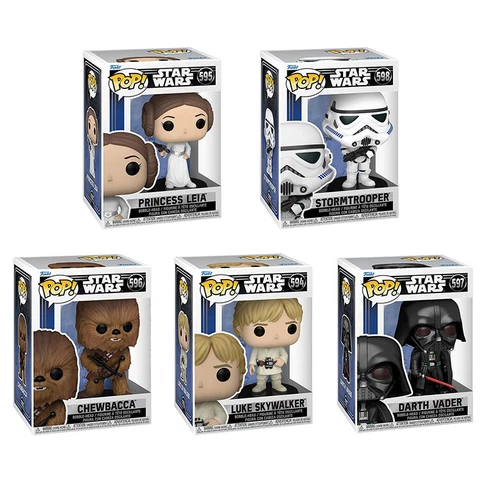 Funko POP! Star Wars New Classics Vinyl Figures - SET OF 5 (Leia, Chewbacca +3) Cover