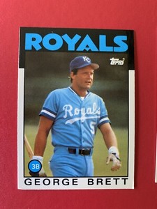 1986 Topps Tiffany 300 George Brett Royals HOF See Photos