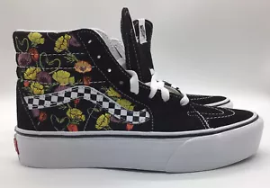 VANS SK8-HI PLATFORM COLORFUL POPPY (CHECKERBOARD) SNEAKERS/SHOES Women’s 7, NEW - Picture 1 of 8