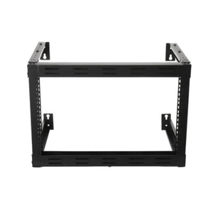 6U 19'' Montaggio a Parete Telaio Aperto Server Attrezzatura Rack Profondità Regolabile 320-500mm - Foto 1 di 11