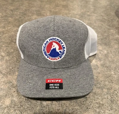 CCM American Hockey League  Gray/White “snapback” Hat - Image 1 of 4