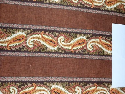 Marcus Fabrics by Faye Burgos Autumn Moon Stripes Paisley 1 Yard + 34" x 43" - Image 1 of 4