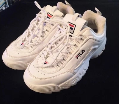 Women's FILAS Distruptor II Wedge Tennis Shoes Size 6 1/2 White - Image 1 of 4