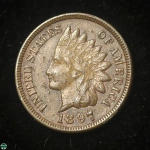 1897 Indian Head Small Cent - Extra Fine Details - Picture 1 of 2