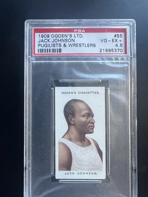 1909 Ogden LTD #55 Jack Johnson Pugilists & Wrestlers PSA 4.5 ¡Muy bonita tarjeta! Foto 1 de 2