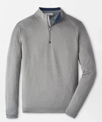 NEW MENS PETER MILLAR GOLF L/S BEAUMONT PERFORMANCE 1/4 ZIP SWEATSHIRT, MEDIUM - Image 1 of 4