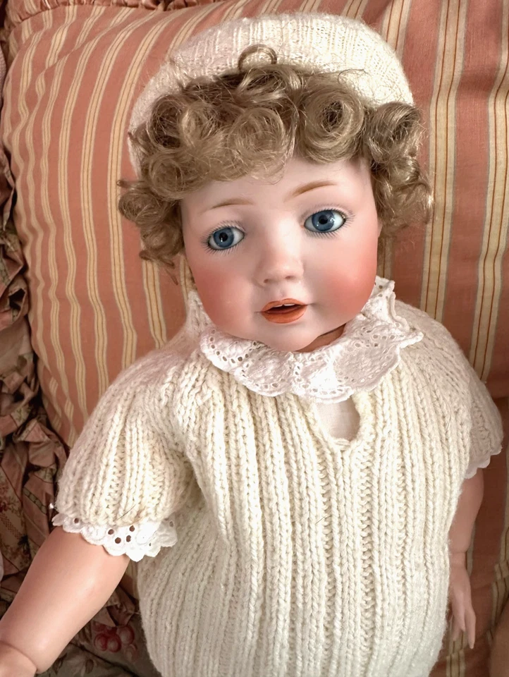 Оригинальная антикварная кукла 19 дюймов Kestner HILDA для малышей ясельного возраста вязаный наряд такой милый! - Изображение 1 из 4