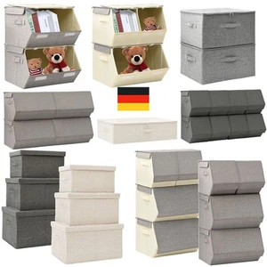 Faltbox Aufbewahrungsboxen Deckel Spielzeugkiste Korb aus Stoff Kinder Box Boxen - Bild 1 von 128