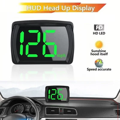 Smart Car Digital GPS Speedometer HUD Head Up Display MPH Speed HD Universal ABS Foto 1 de 4