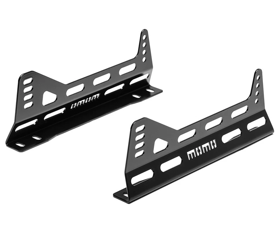Momo Racing Seat Mount Brackets Steel Powdercoated Black Pair (STSIDEMOUNTS) - Image 1 of 1