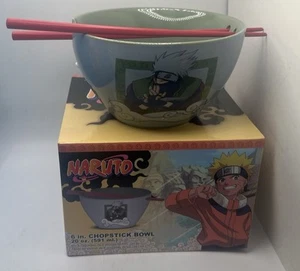 Naruto Ramen Bowl with Chopsticks 20 Ounce Anime Ramen Bowl - Picture 1 of 4