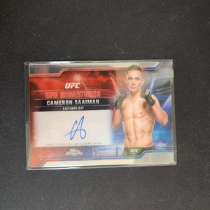 Tarjeta SP 2025 Topps cromada UFC Cameron Saaiman Auto UFC Signatures #SIG-CS L57 - Imagen 1 de 2