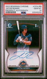 Jacob Reimer 2023 Bowman Chrome 1st Autograph Auto Card #CPA-JRR PSA 10 - Bild 1 von 3