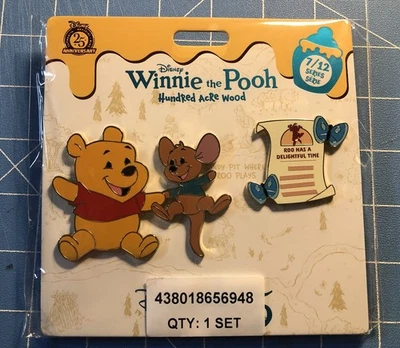 Winnie The Pooh & Roo - Hundred Acre Wood Pin  Set of 2 - July Series 7/12-2025  - Image 1 of 4