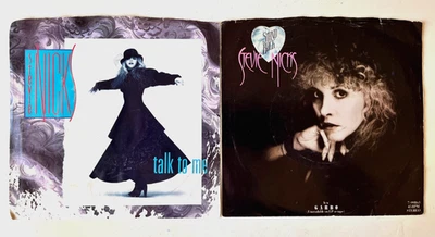 Stevie Nicks "Talk to Me" & "Garbo" 45 RPM Vinyl 7-Inch Records (Lot of 2) - Image 1 of 4