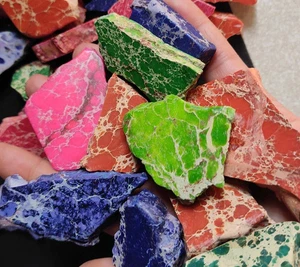 1000 Ct Lot Natural Arizona Superior Turquoise Slab Mix Color Rough MineGemstone - Picture 1 of 8