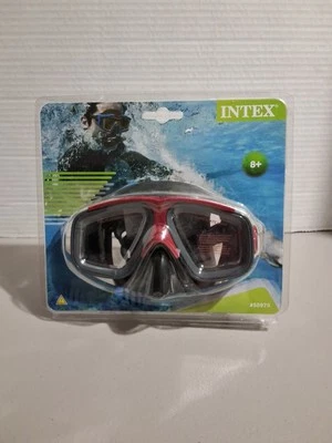 Intex Surf Rider Swim Mask BRAND NEW Model 55975 Ages 8+ Red & Black #6 - Image 1 of 4