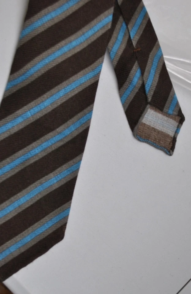 KITON SARTORIA NAPOLI CRAVATTA FATTA A MANO IMBUSTATA 280,00 PURO CACHEMIRE V - Imagen 1 de 4