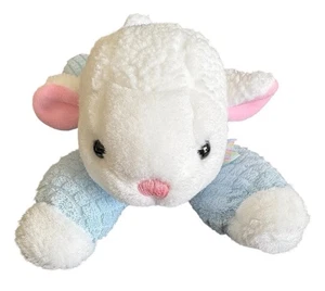 Pijama de peluche Eden Lamb de tela de felpa azul 10 pulgadas - Imagen 1 de 9