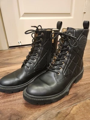 Coach Leather Combat Boots Black Size 7.5 - Image 1 of 4