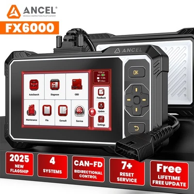 ANCEL FX6000 OBD2 Diagnostic Tools 7 Reset Automotive Scanner CAR Bi-Directional - Bild 1 von 4