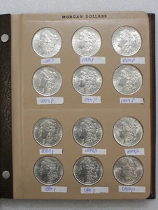 1889-P $1 MORGAN SILVER DOLLAR BU SET - Picture 1 of 8