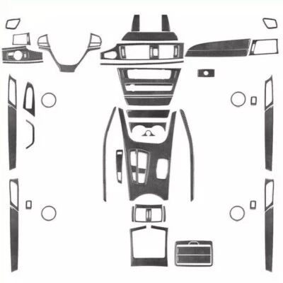 80Pcs Real Carbon Fiber Kits Interior Trim Cover For BMW X3 F25 X4 F26 2011-2017 — 第 1/4 张图片