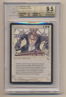 BGS 9.5 MTG Magic Gathering The Dark Preacher GEM MINT Condition!! - Image 1 of 2