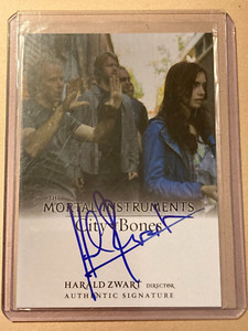 Mortal Instruments City of Bones 2013 Leaf Harald Zwart Dir. Autographed Card