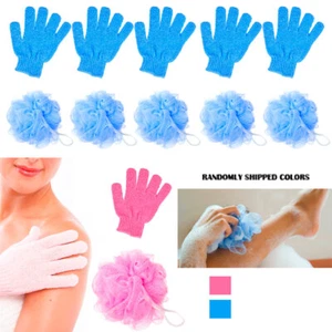 12Pc Shower Bath Glove Mesh Ball Skin Massage Scrub Loofah Body Scrubber - Picture 1 of 1