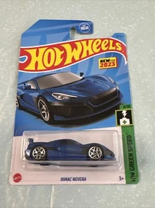 HOT WHEELS HW GREEN SPEED 4/10 BLUE RIMAC NEVERA #70/250 - Picture 1 of 2